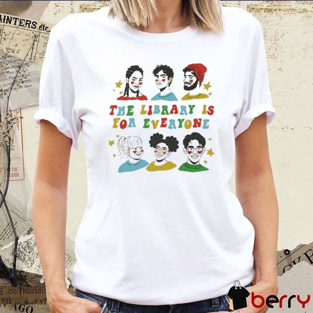 Mychal The Library Is For Everyone Painting t-shirt