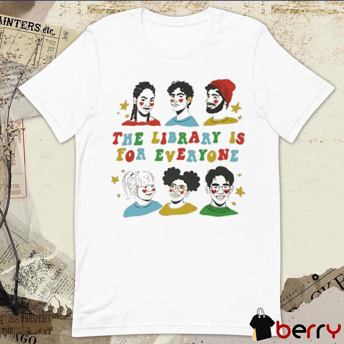 Mychal The Library Is For Everyone Painting t-shirt