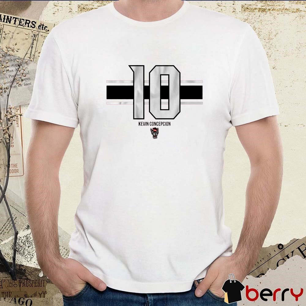 NC State Kevin Concepcion 10 Stripe t-shirt