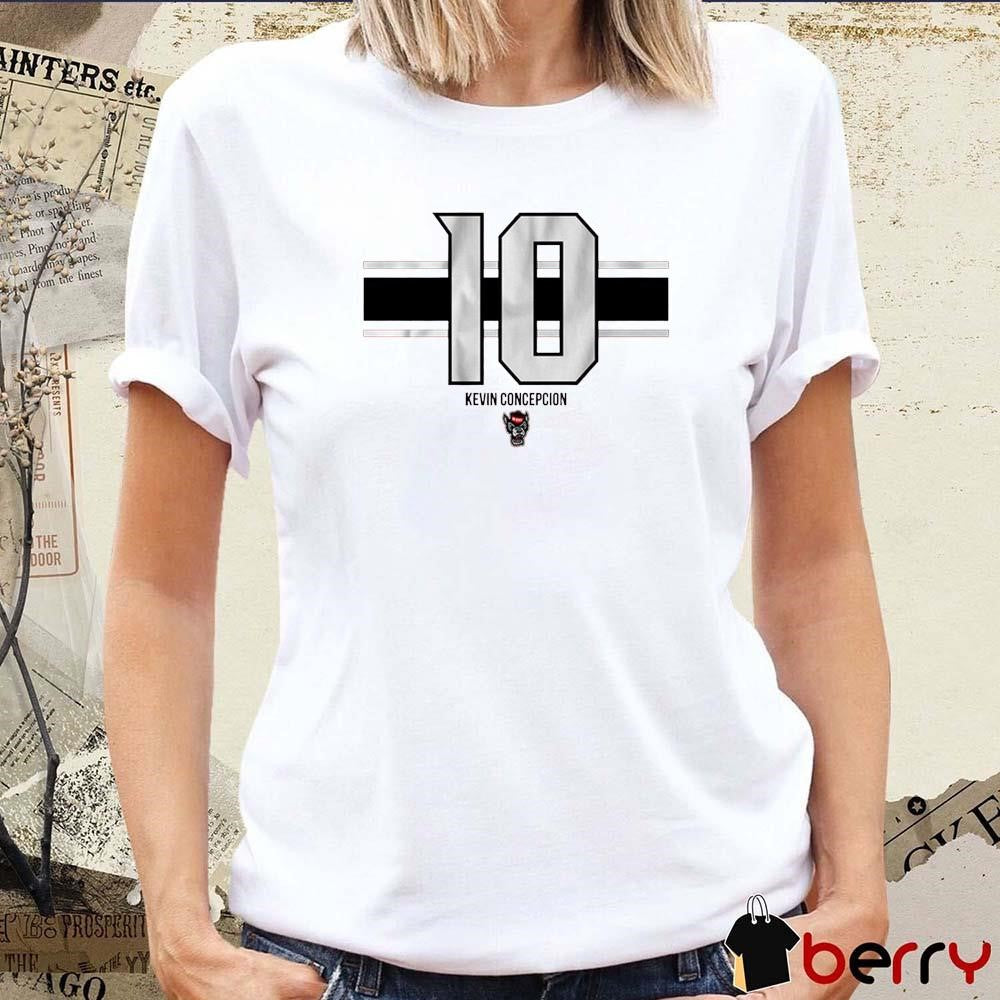 NC State Kevin Concepcion 10 Stripe t-shirt