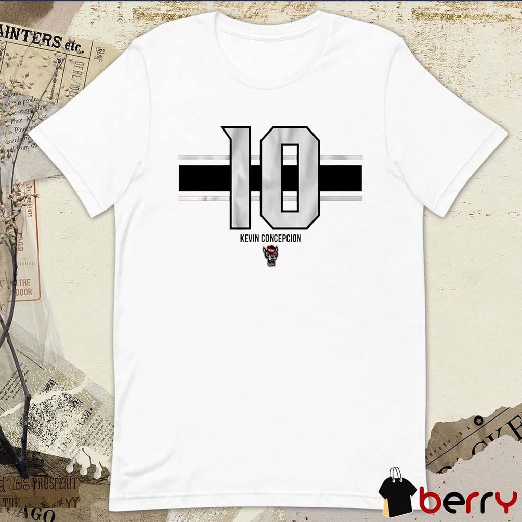 NC State Kevin Concepcion 10 Stripe t-shirt