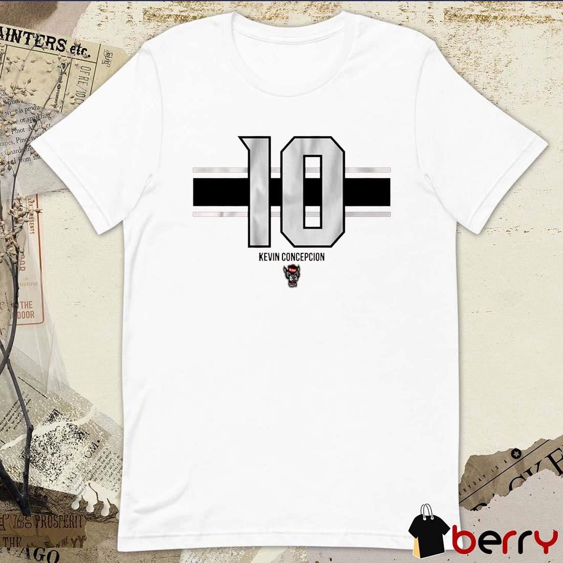 NC State Kevin Concepcion 10 Stripe t-shirt
