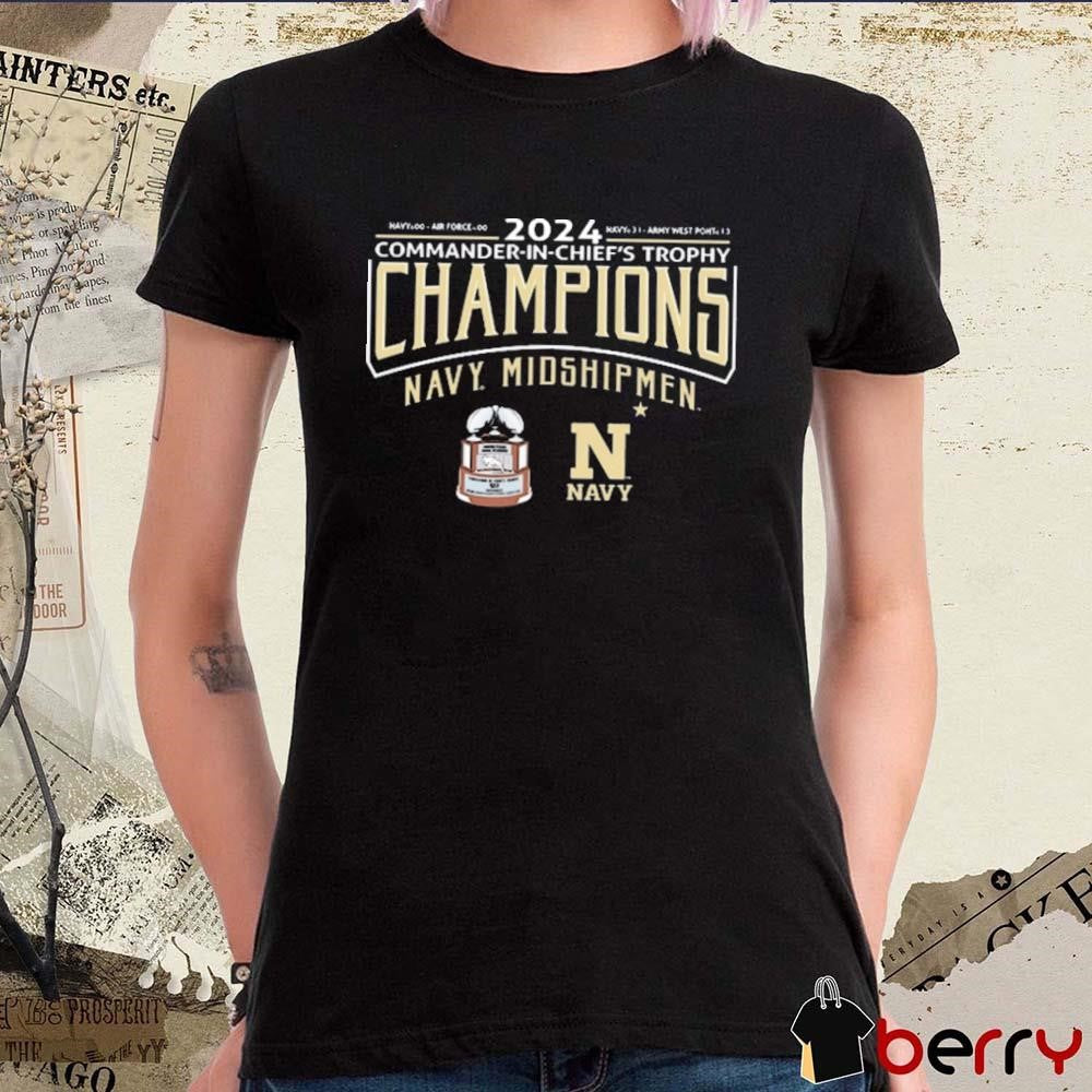 Navy Midshipmen 2024 Commander-In-Chief’s Trophy Champions Score Navy 31 – Army 13 t-shirt