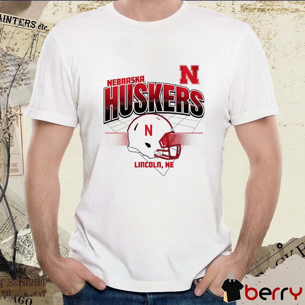 Nebraska Huskers Football Helmet Grid Lincoln NE t-shirt