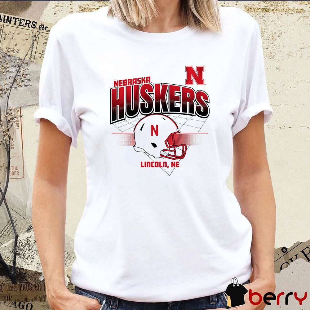 Nebraska Huskers Football Helmet Grid Lincoln NE t-shirt