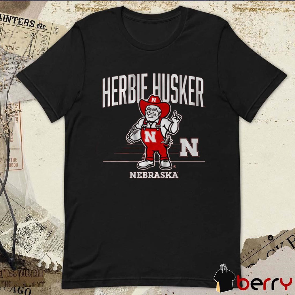 Nebraska Huskers Football Herbie Husker Mascot t-shirt