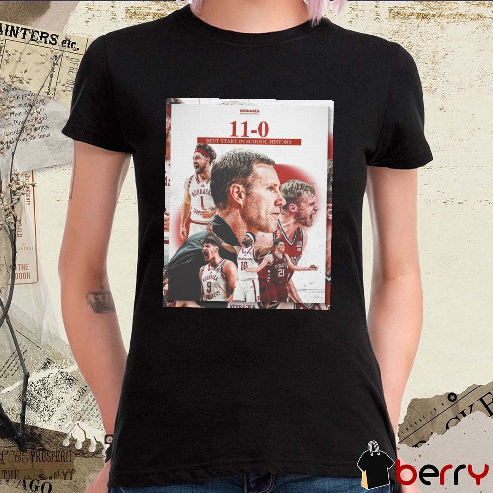 Nebraska Men’s Basketball 11-0 Best Start In School History Poster t-shirt