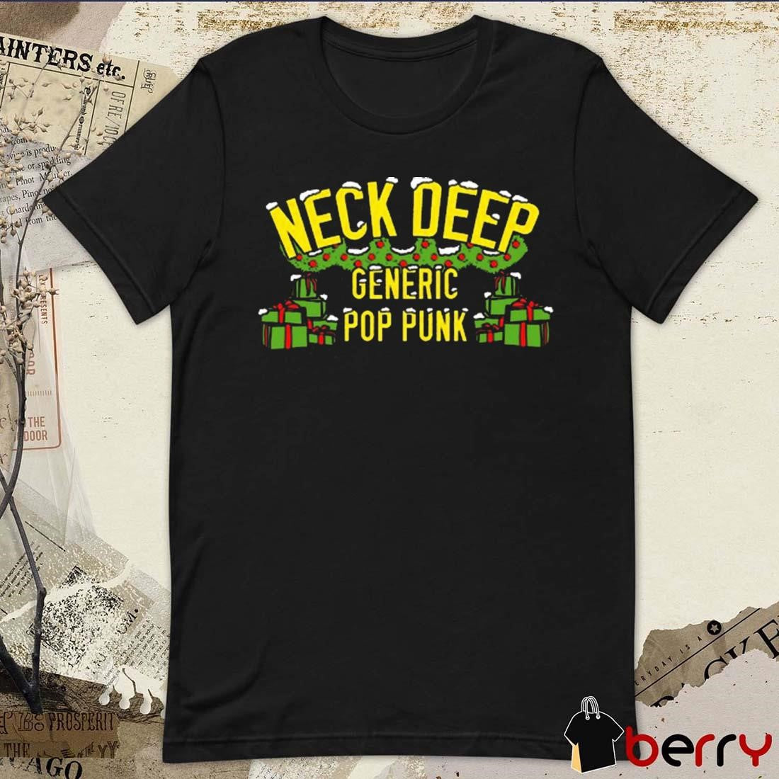 Neck Deep Generic Pop Punk Christmas 2024 t-shirt
