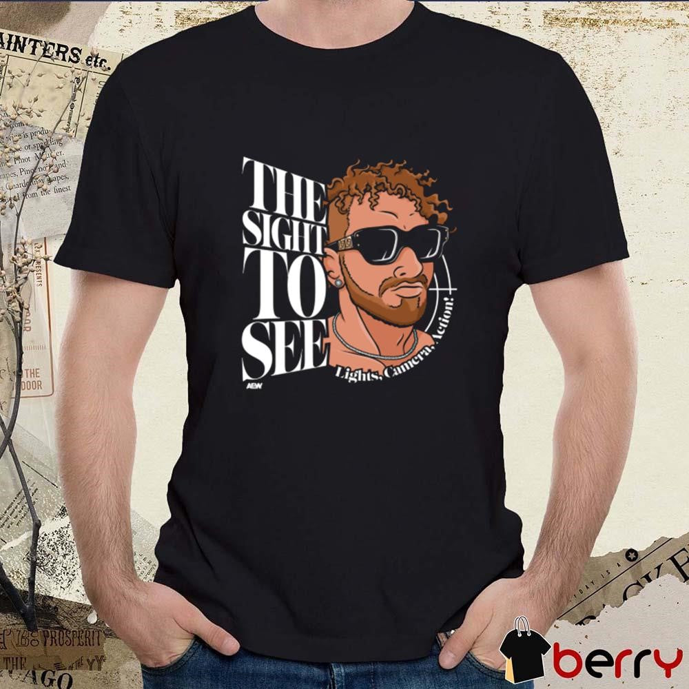 New Action Andretti – The Sight to See Light Camera Action AEW t-shirt