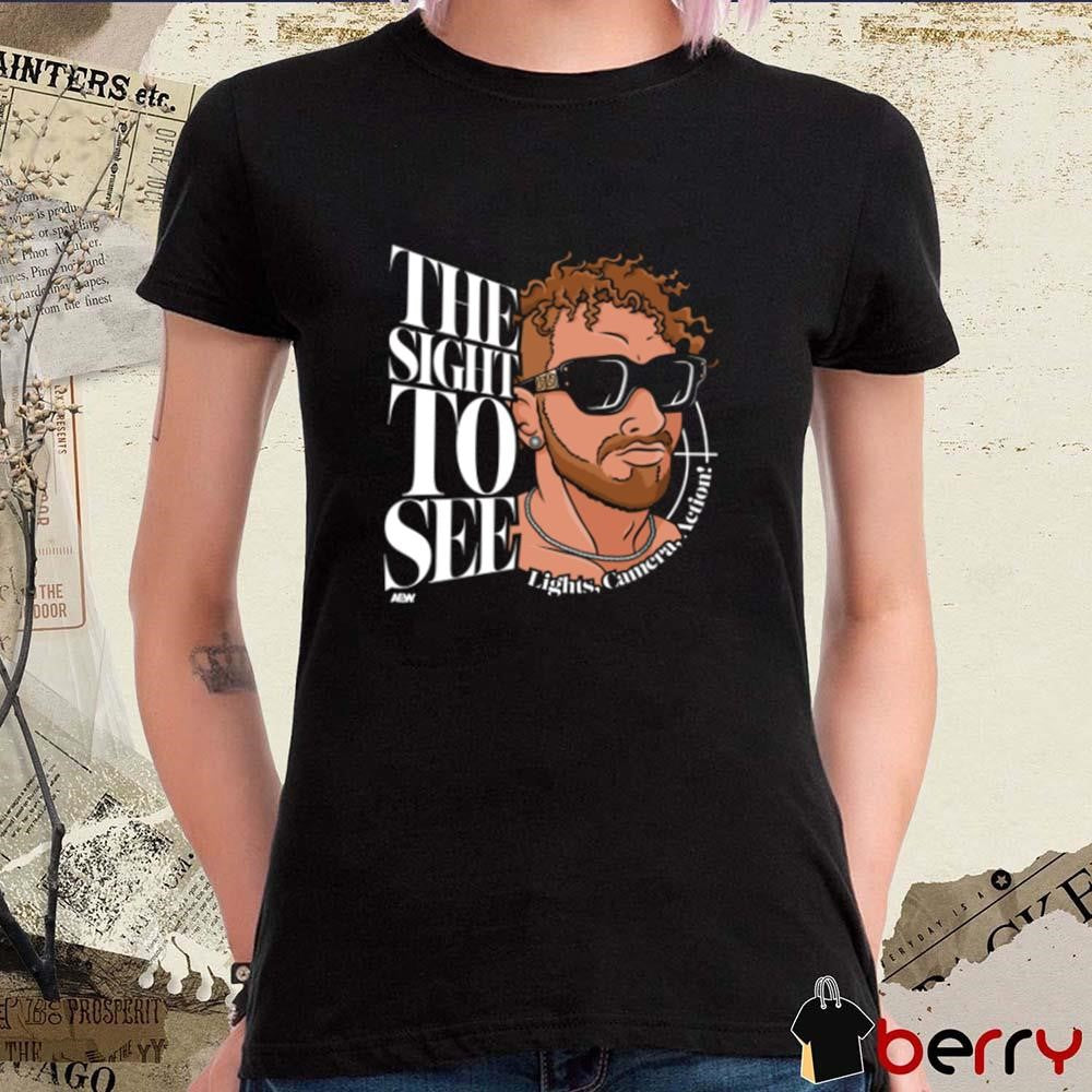 New Action Andretti – The Sight to See Light Camera Action AEW t-shirt