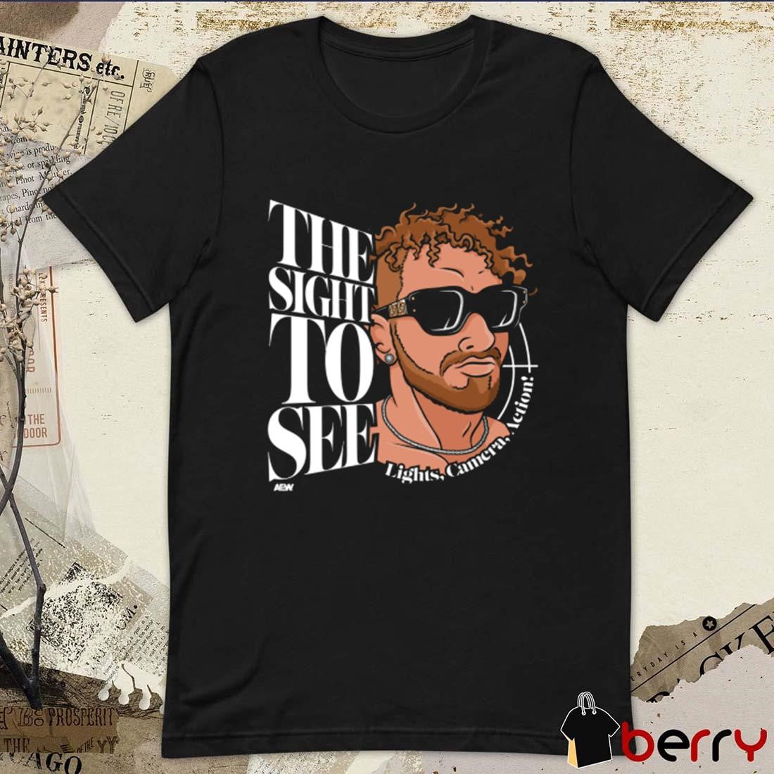 New Action Andretti – The Sight to See Light Camera Action AEW t-shirt