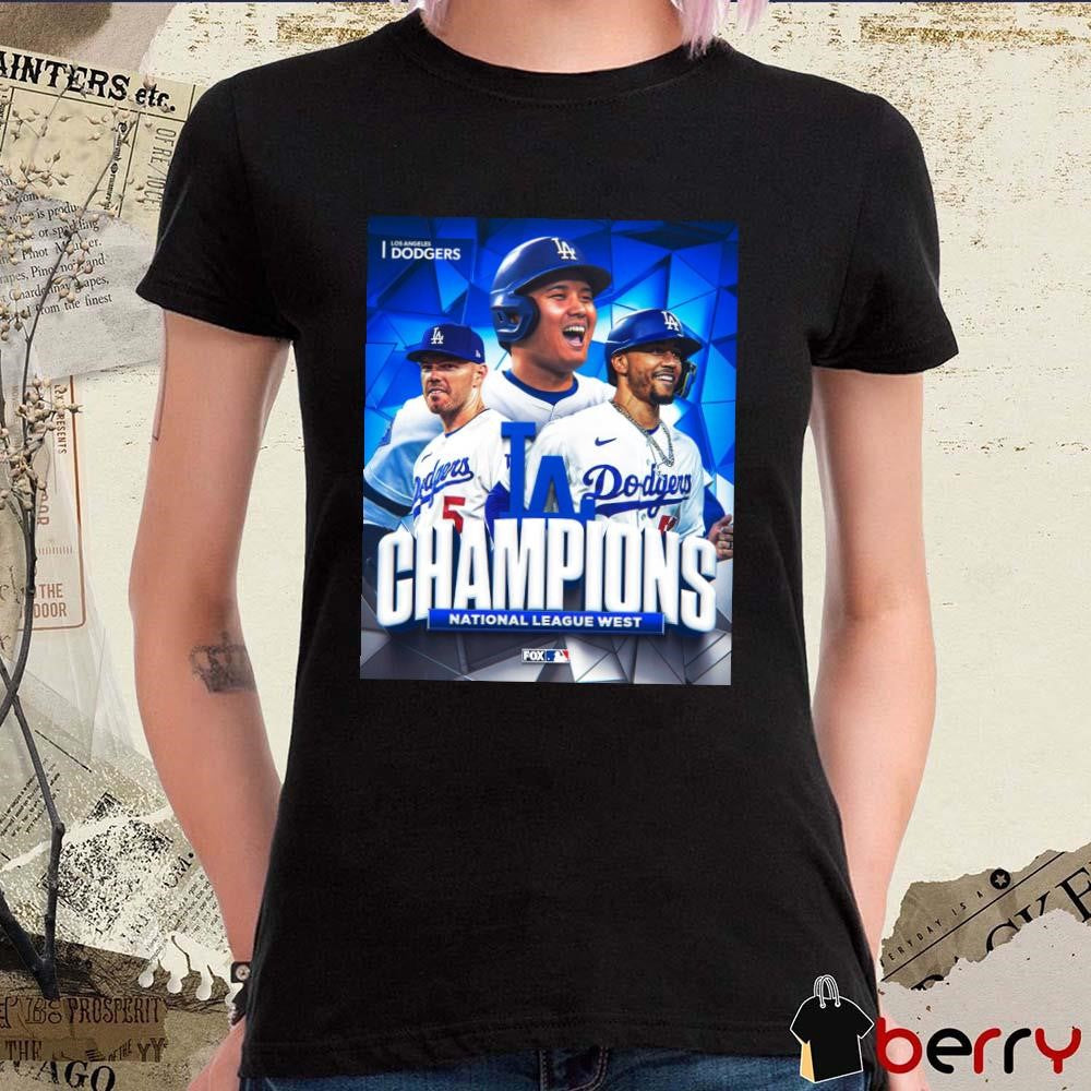 New York Dodgers Win The National League West 11 Division Titles In 12 Years Poster t-shirt