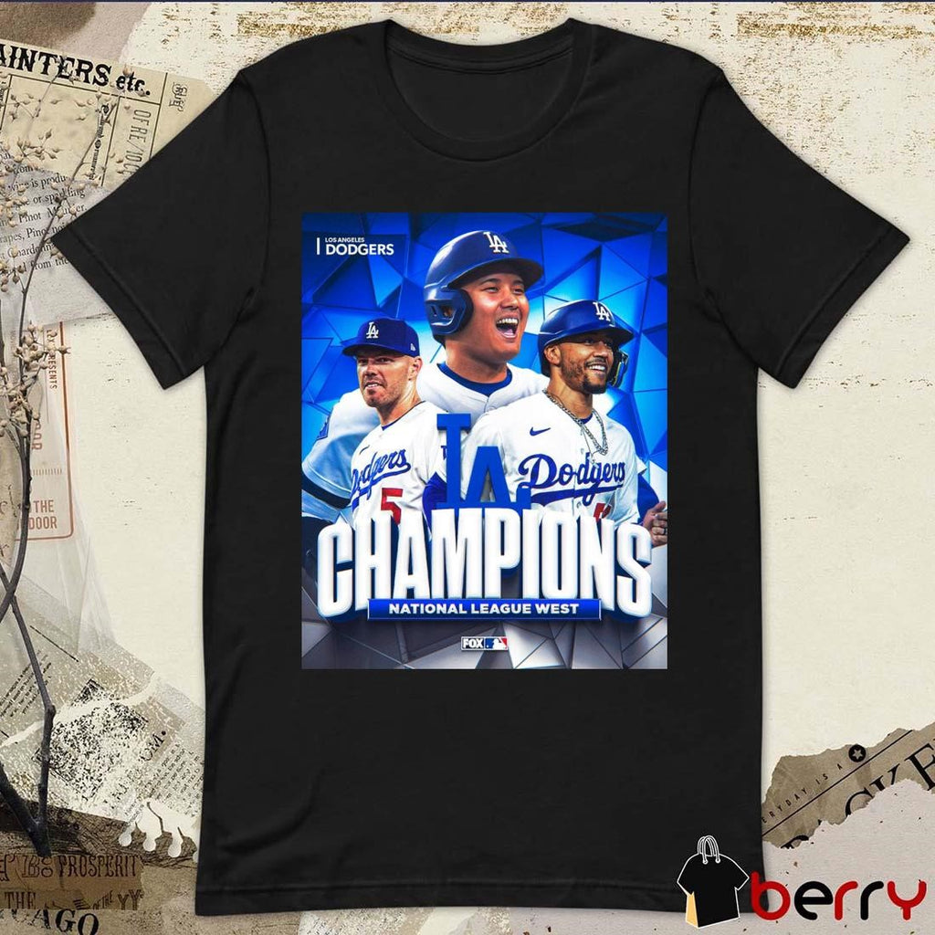 New York Dodgers Win The National League West 11 Division Titles In 12 Years Poster t-shirt