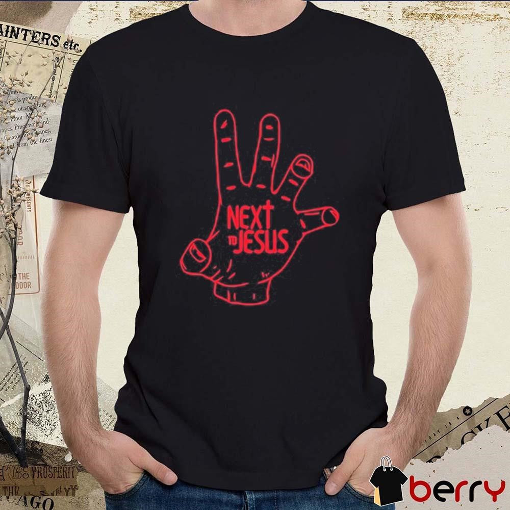 Next To Jesus Hand Painting t-shirt