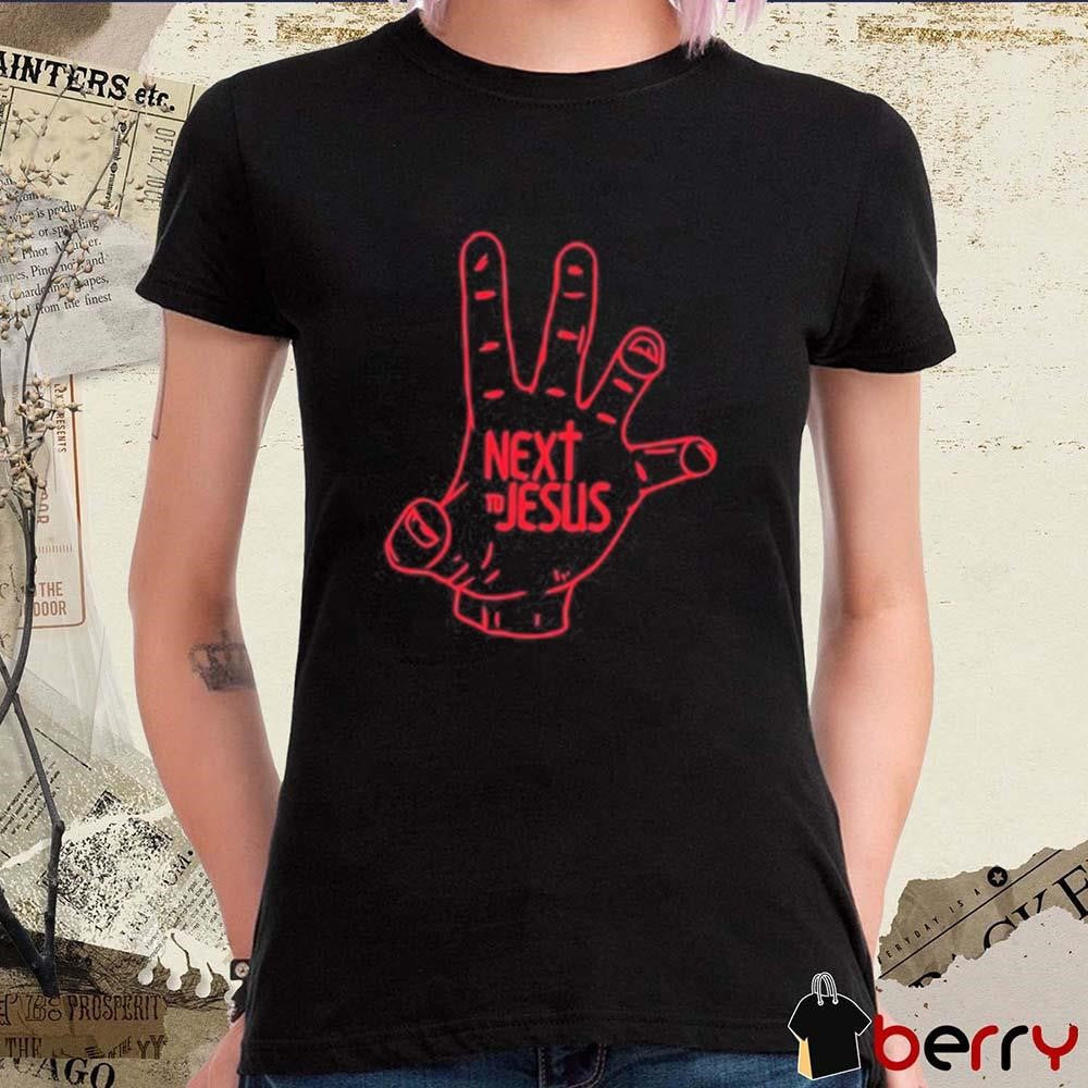 Next To Jesus Hand Painting t-shirt