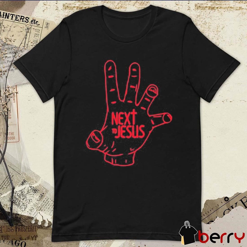 Next To Jesus Hand Painting t-shirt