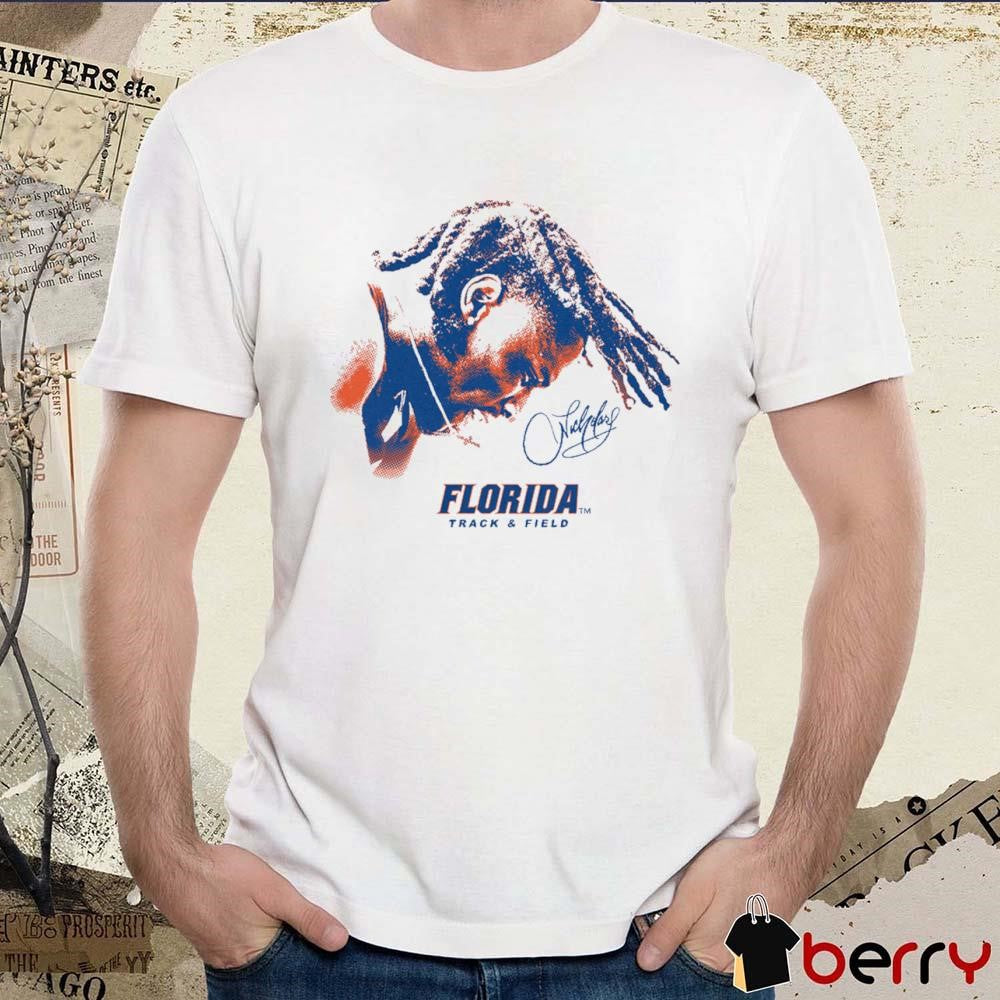 Nicholas Spikes Florida Gators Track And Field Portrait Signature t-shirt
