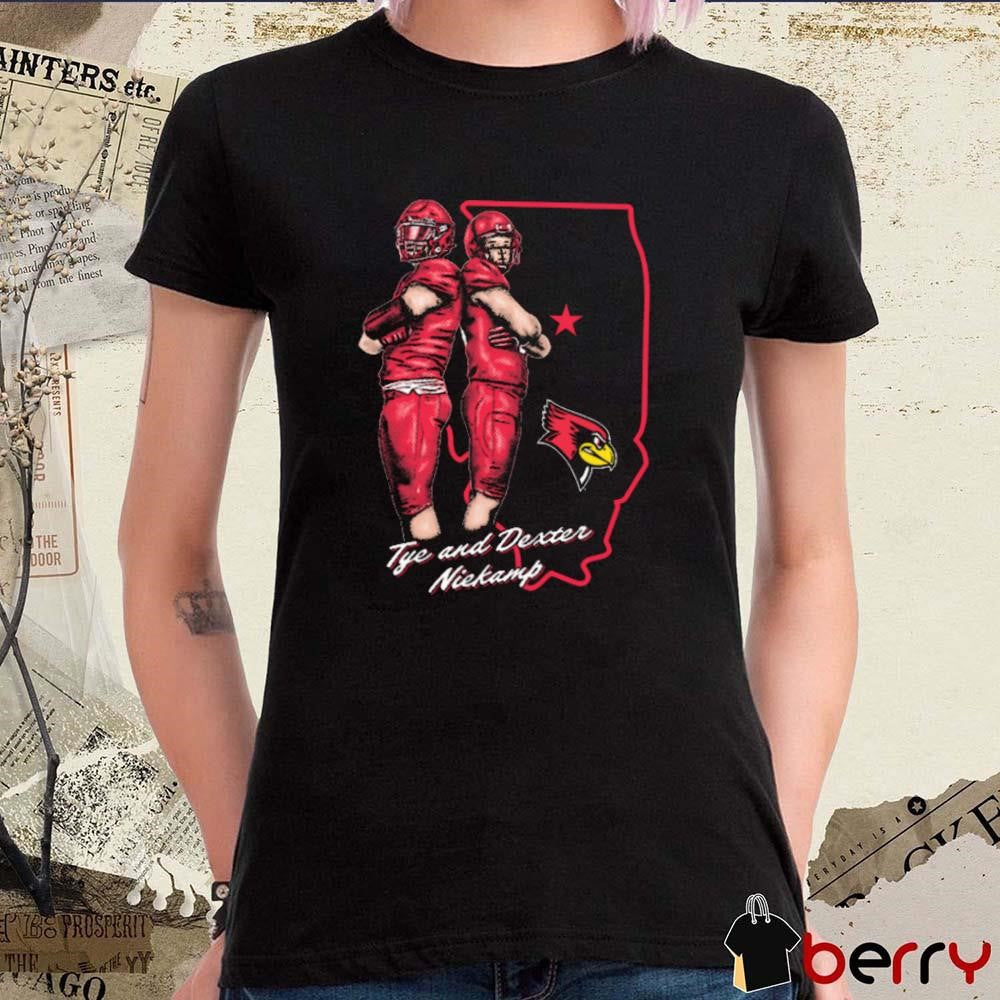 Niekamp Normal Tye And Dexter Niekamp Illinois State Redbirds football Graphic t-shirt