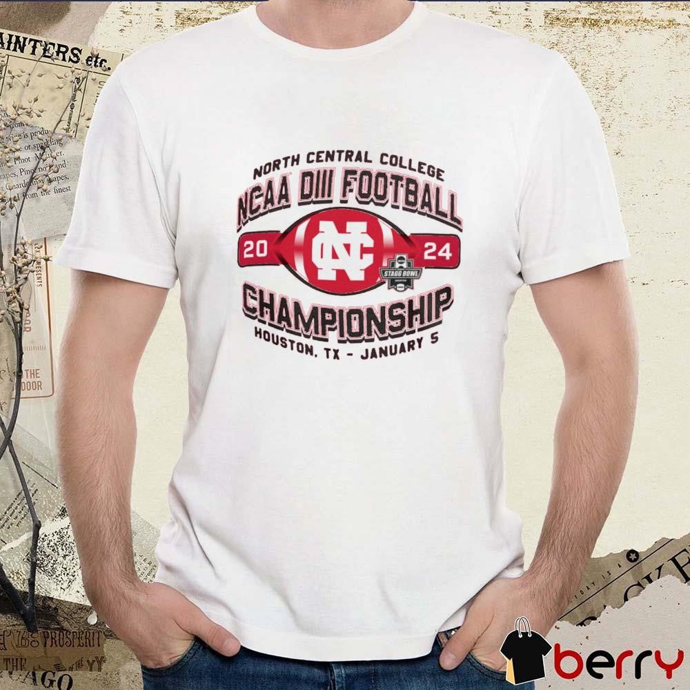 North Central Cardinals College 2024 NCAA Division III Football Championship Houston TX January 5 t-shirt