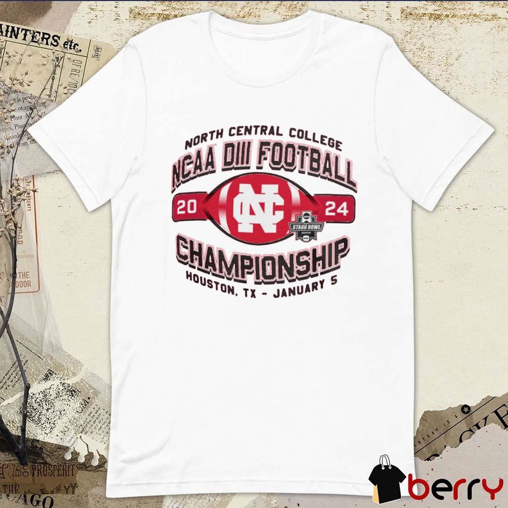 North Central Cardinals College 2024 NCAA Division III Football Championship Houston TX January 5 t-shirt