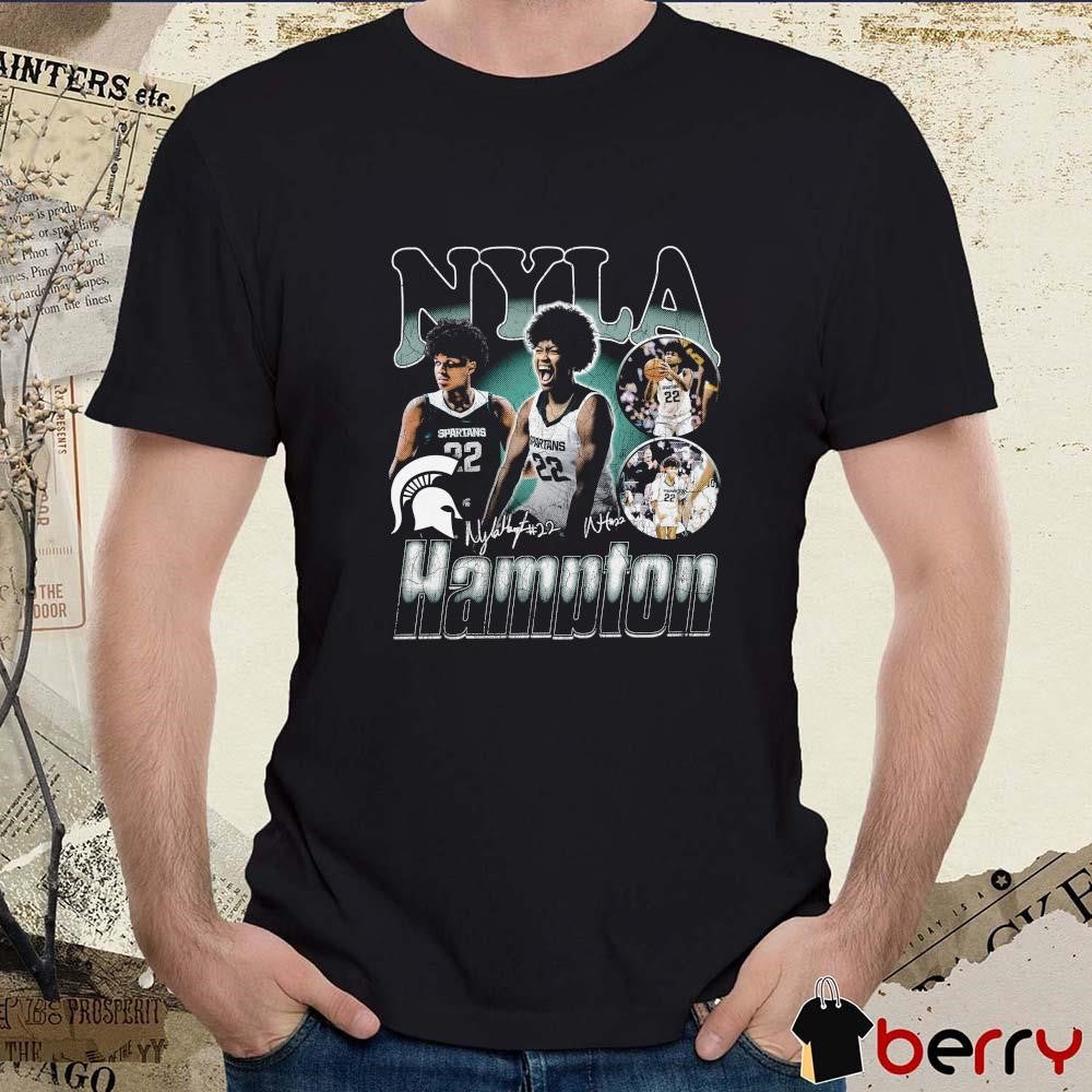 Nyla Hampton Michigan State Spartans Signature 90s Graphic t-shirt
