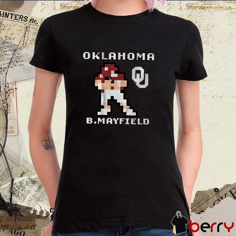 Oklahoma Sooners Football NCAA Baker Mayfield Retro Baller t-shirt