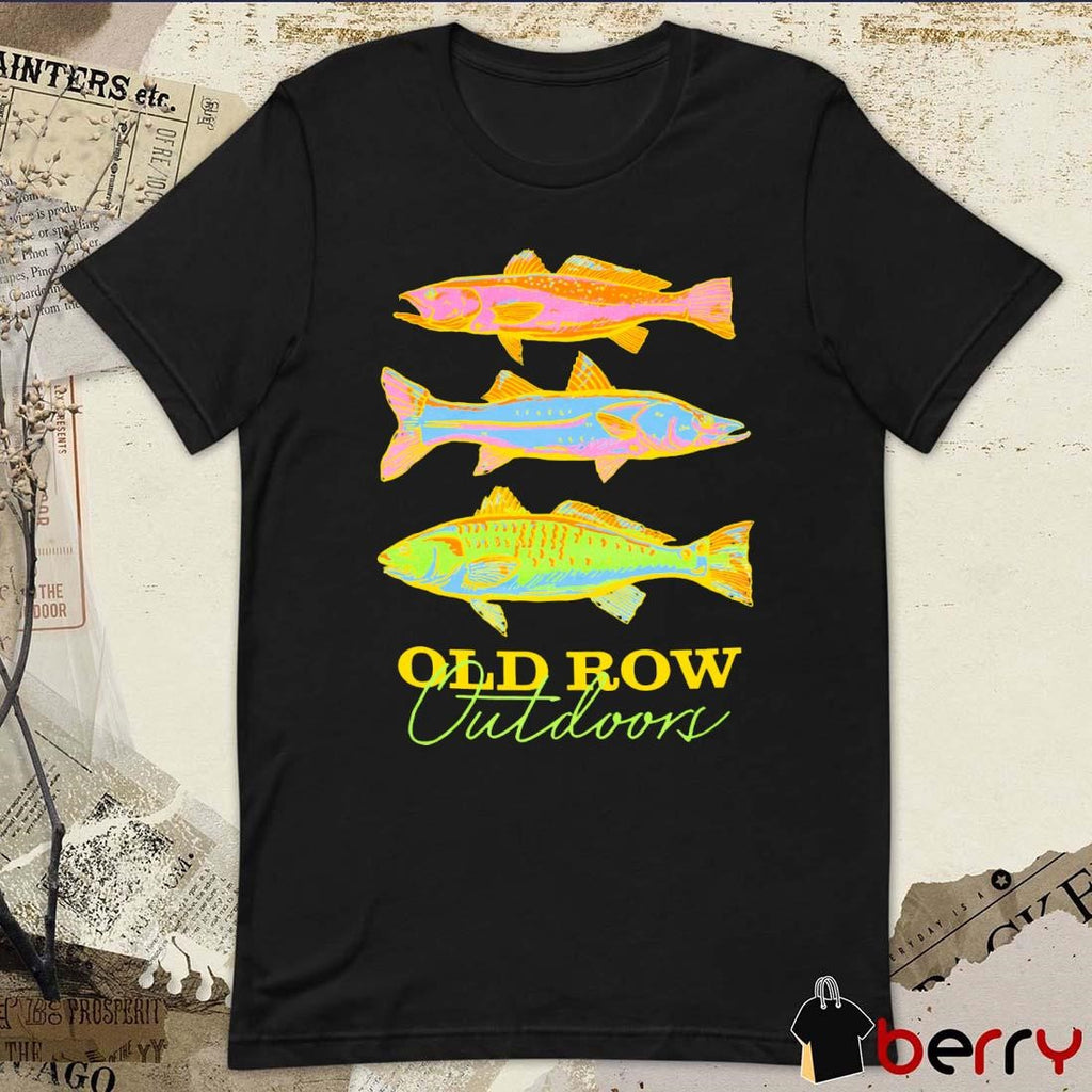 Old Row Outdoors Neon Fish Pocket t-shirt