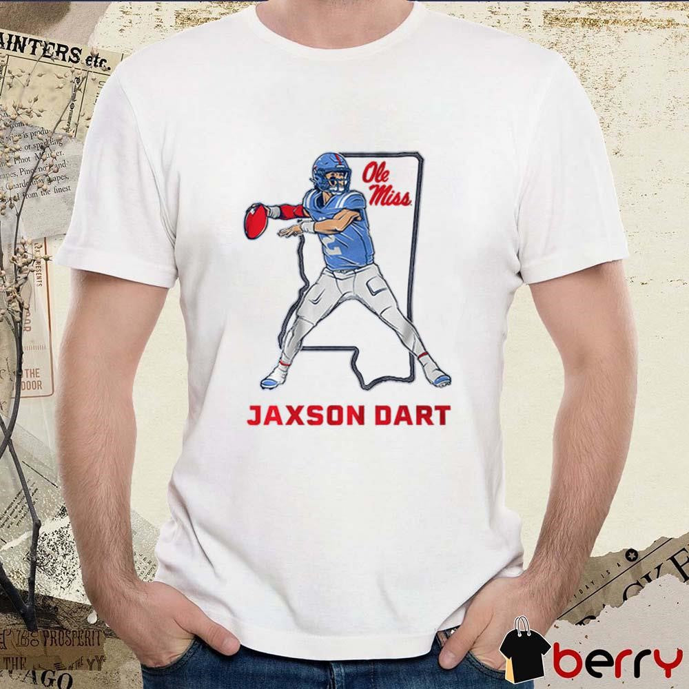 Ole Miss Football Jaxson Dart State Star t-shirt