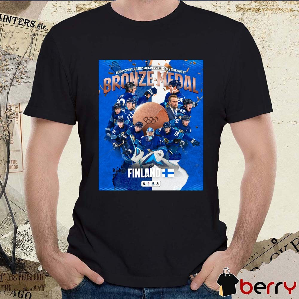 Olympic Winter Games 2026 Men’s Ice Hockey Tournament Bronze Medal For Finland Poster t-shirt