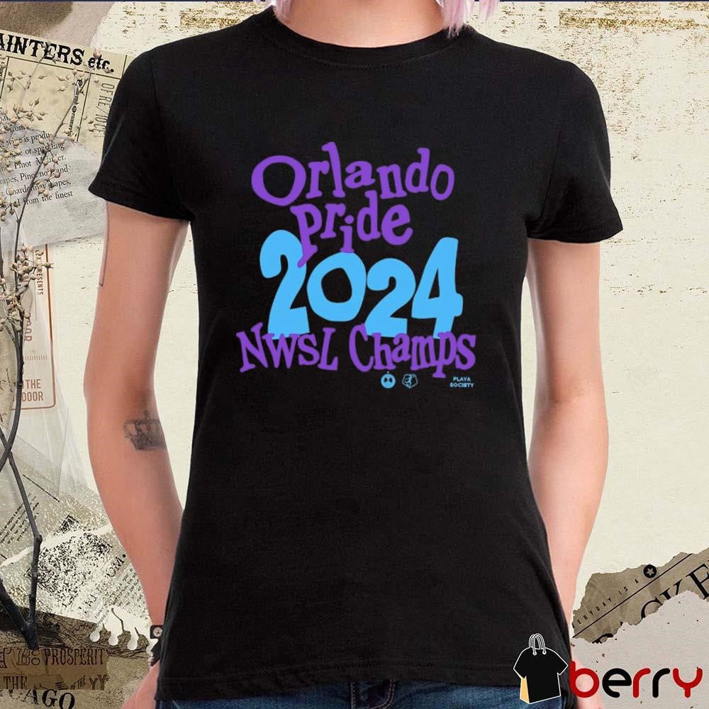 Orlando Pride Playa Society 2024 NWSL Champions t-shirt