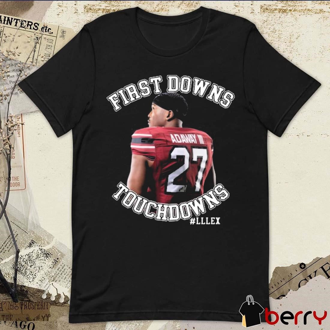 Oscar Adaway III First Downs Touchdowns Lllexe South Carolina Gamecocks Football t-shirt