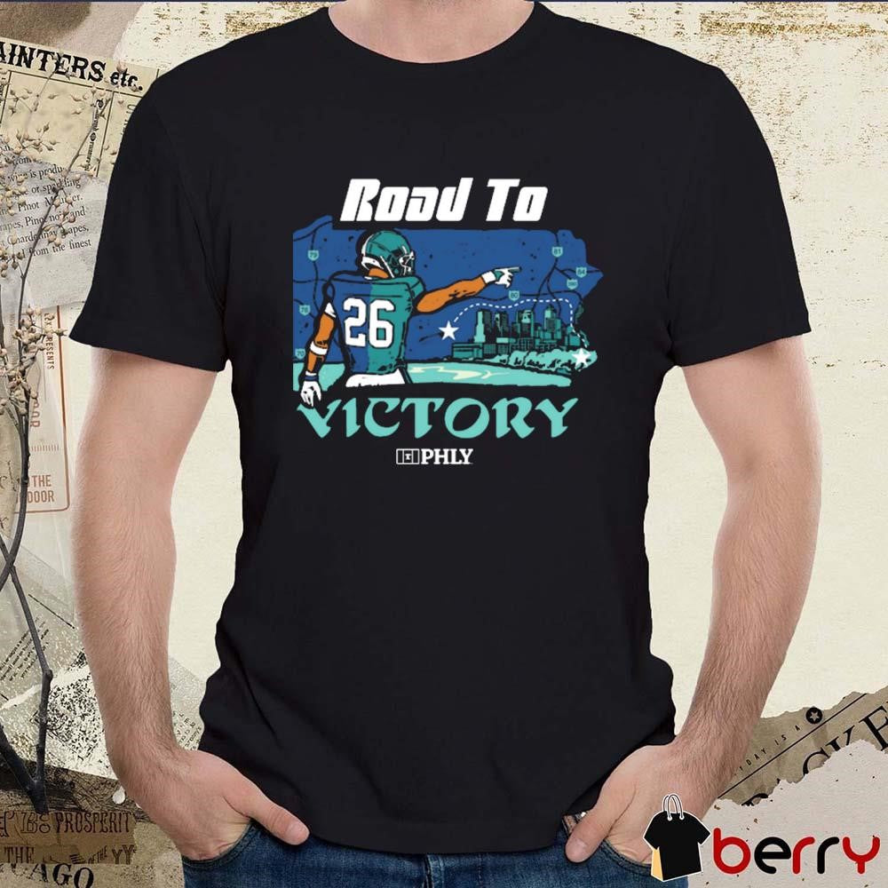 PHLY Road to Victory Philly Football Painting t-shirt