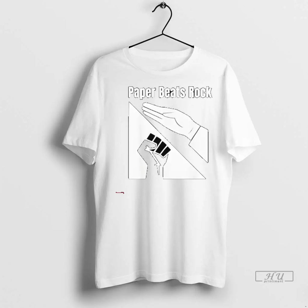 Official Paper Beats Rock Funny Tee T Shirt
