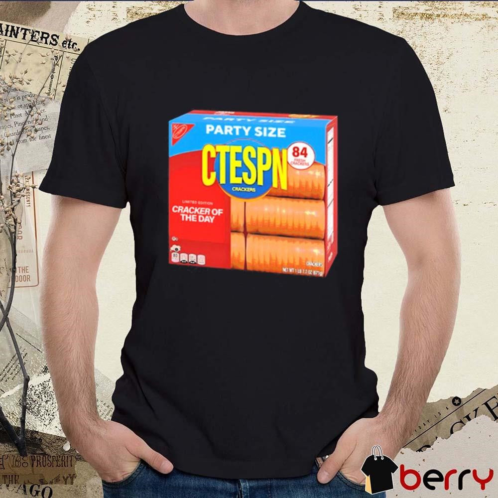 Party Size Ctespn Crackers t-shirt