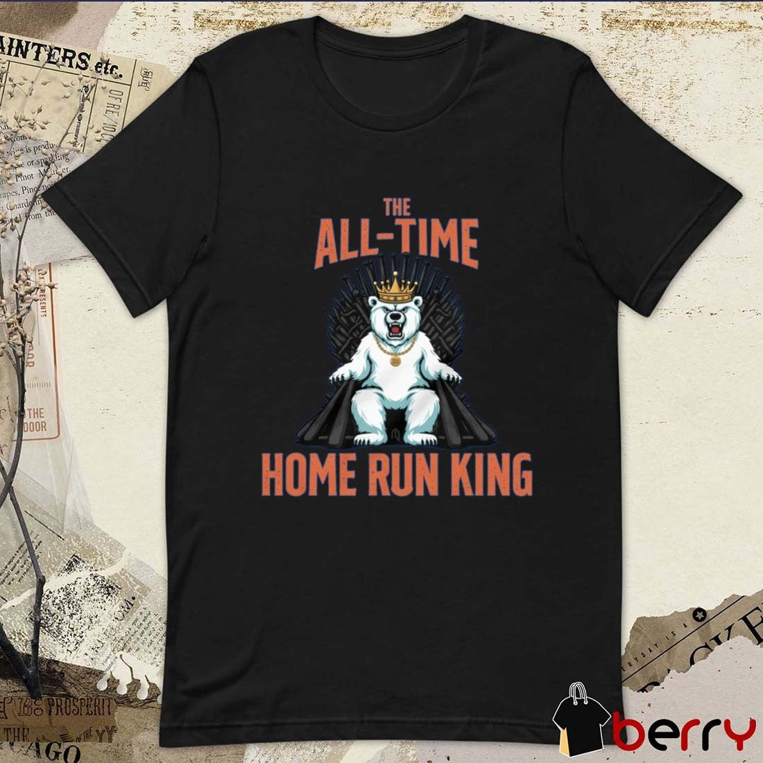 Pete Alonso The All-Time Home Run King New York Mets MLB Polar Bear King t-shirt