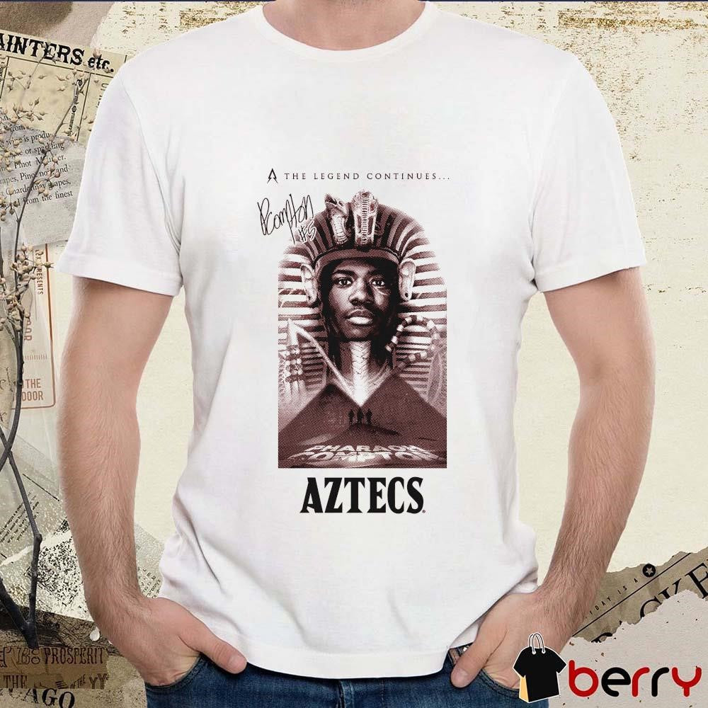 Pharaoh Compton Legend San Diego State Aztecs The Legend Continues Signature t-shirt