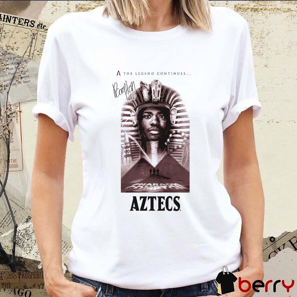 Pharaoh Compton Legend San Diego State Aztecs The Legend Continues Signature t-shirt