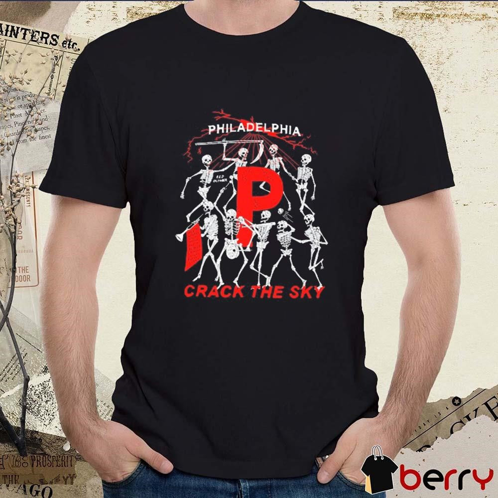 Philadelphia Crack The Sky Red October Skeleton t-shirt