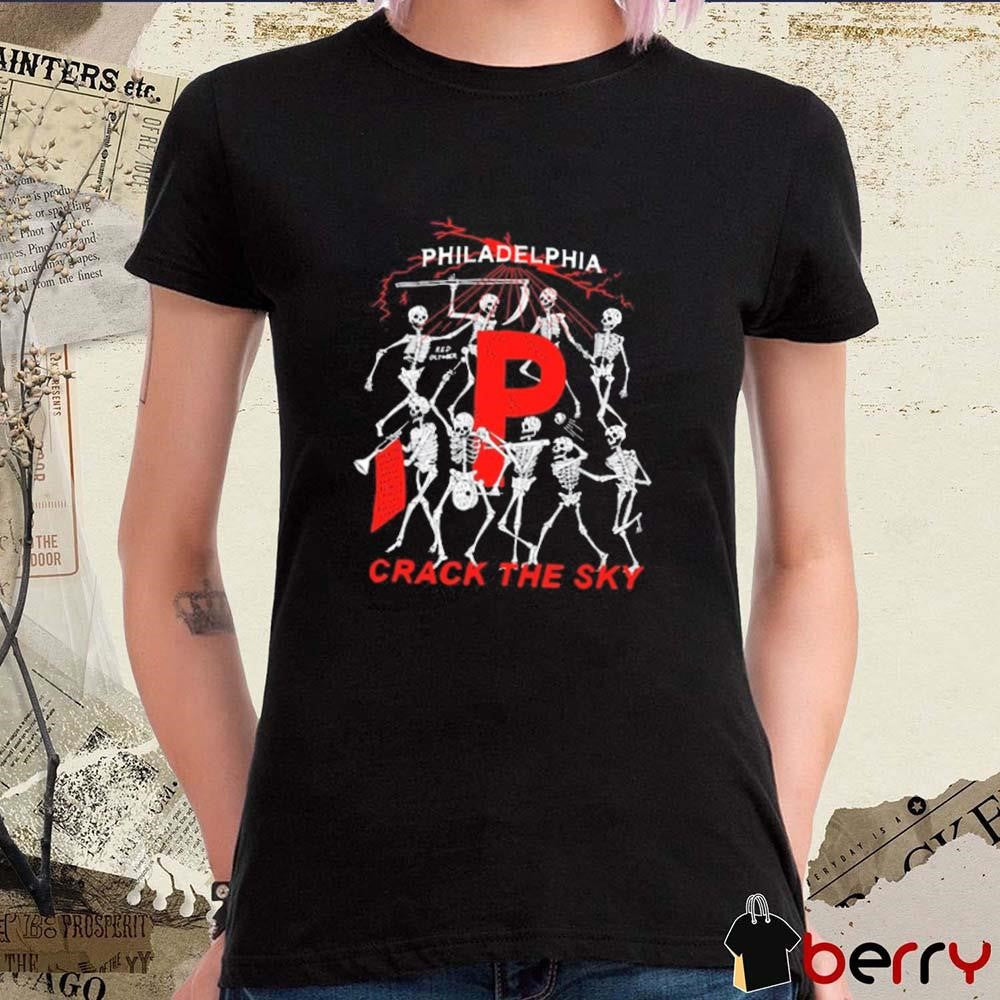 Philadelphia Crack The Sky Red October Skeleton t-shirt