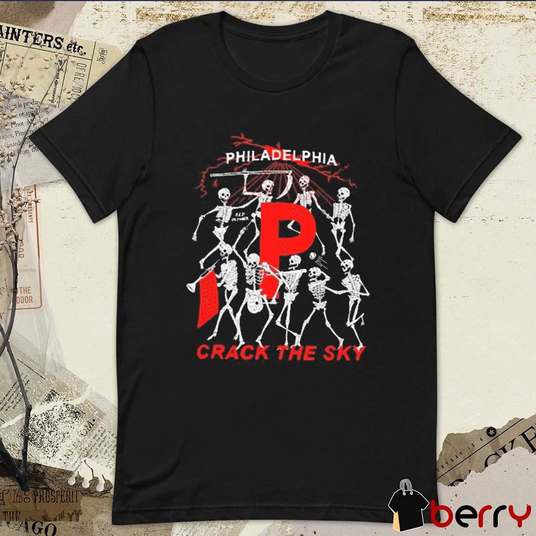 Philadelphia Crack The Sky Red October Skeleton t-shirt