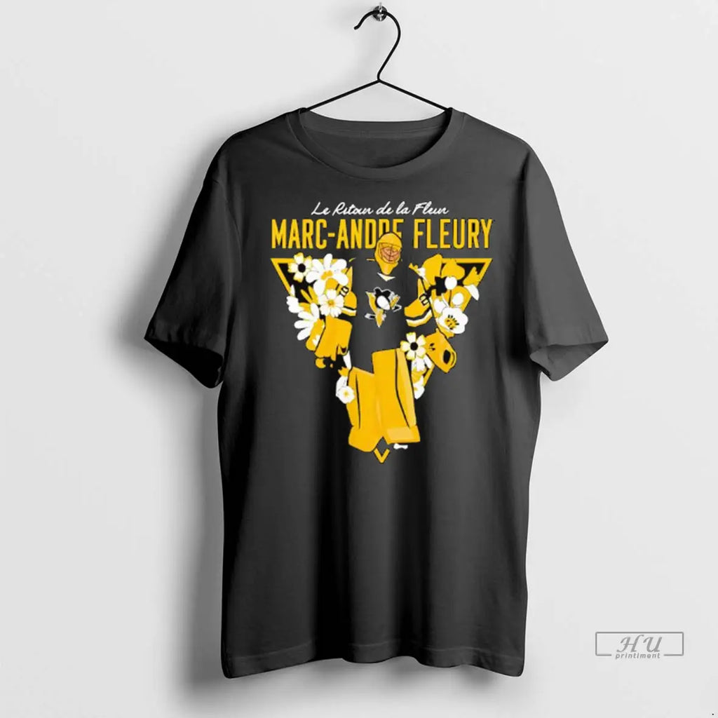 Official Pittsburgh Penguins Marc Andre Fleury Le Ritour De La Fleur T Shirt