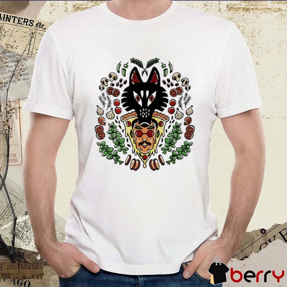 Pizzamas Wolf Pizza John Painting t-shirt