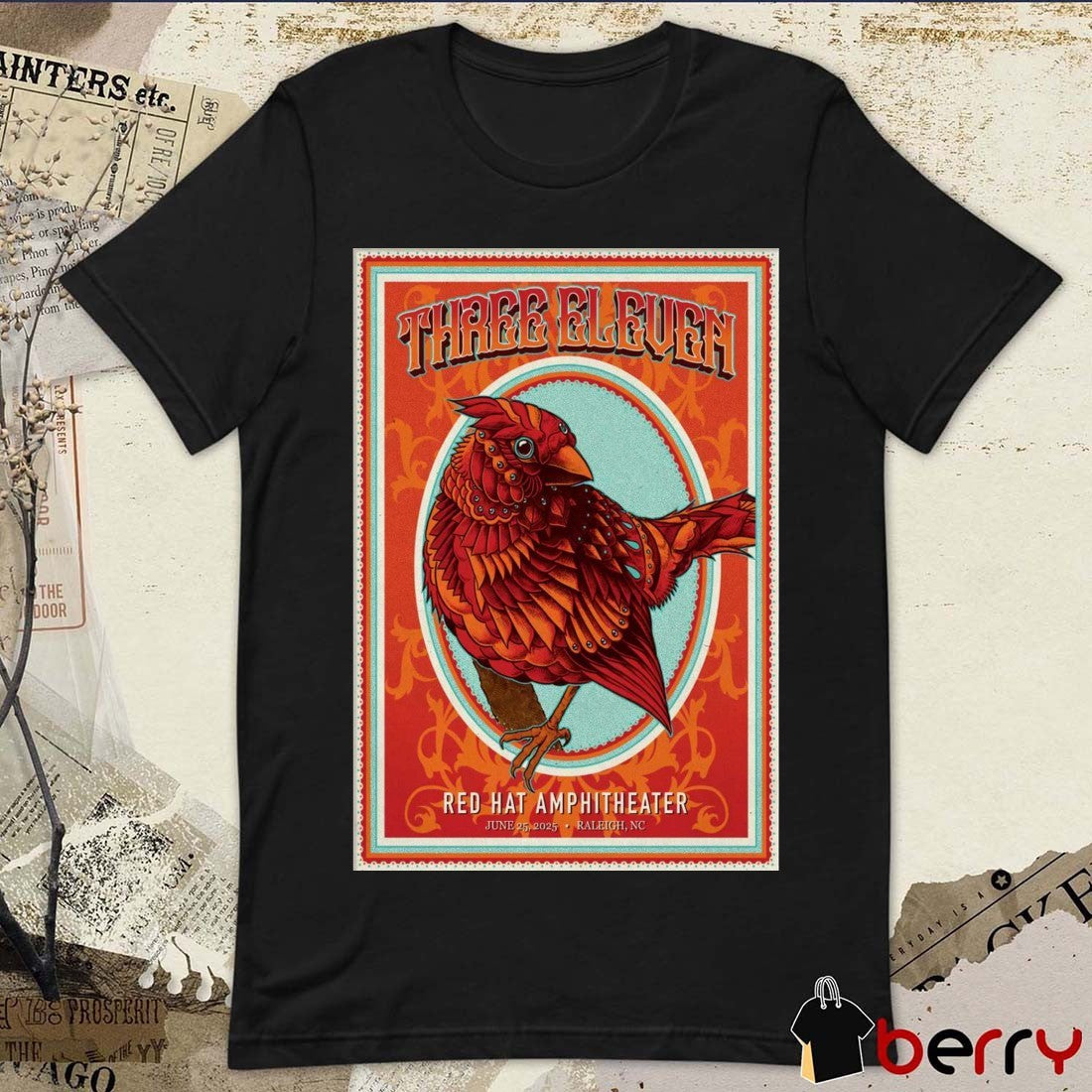 Poster 311 On June 25 2025 Red Hat Amphitheater In Raleigh NC Shows t-shirt