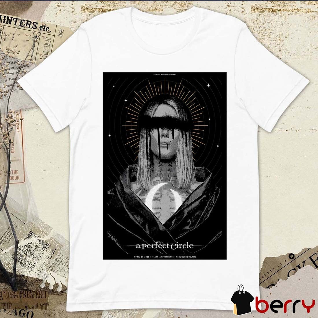 Poster A Perfect Circle Isleta Amphitheater Albuquerque NM April 27th 2025 t-shirt