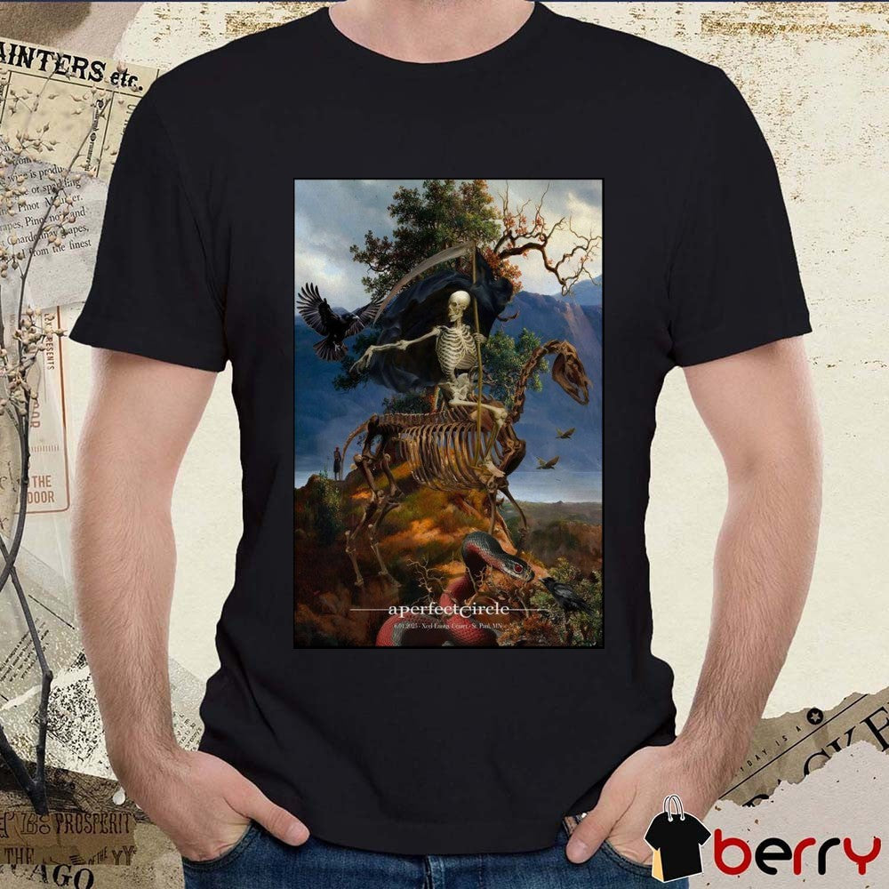 Poster A Perfect Circle Xcel Energy Center Saint Paul MN June 1 2025 t-shirt