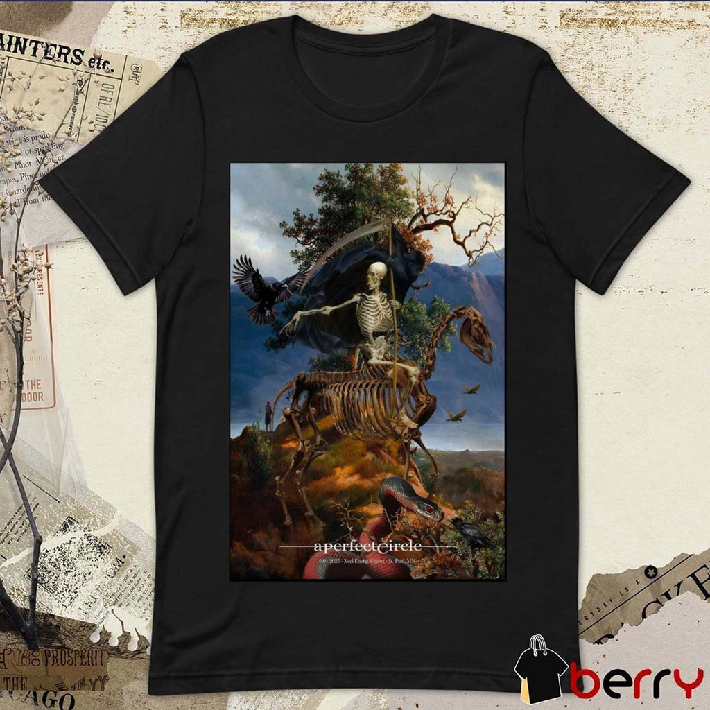 Poster A Perfect Circle Xcel Energy Center Saint Paul MN June 1 2025 t-shirt