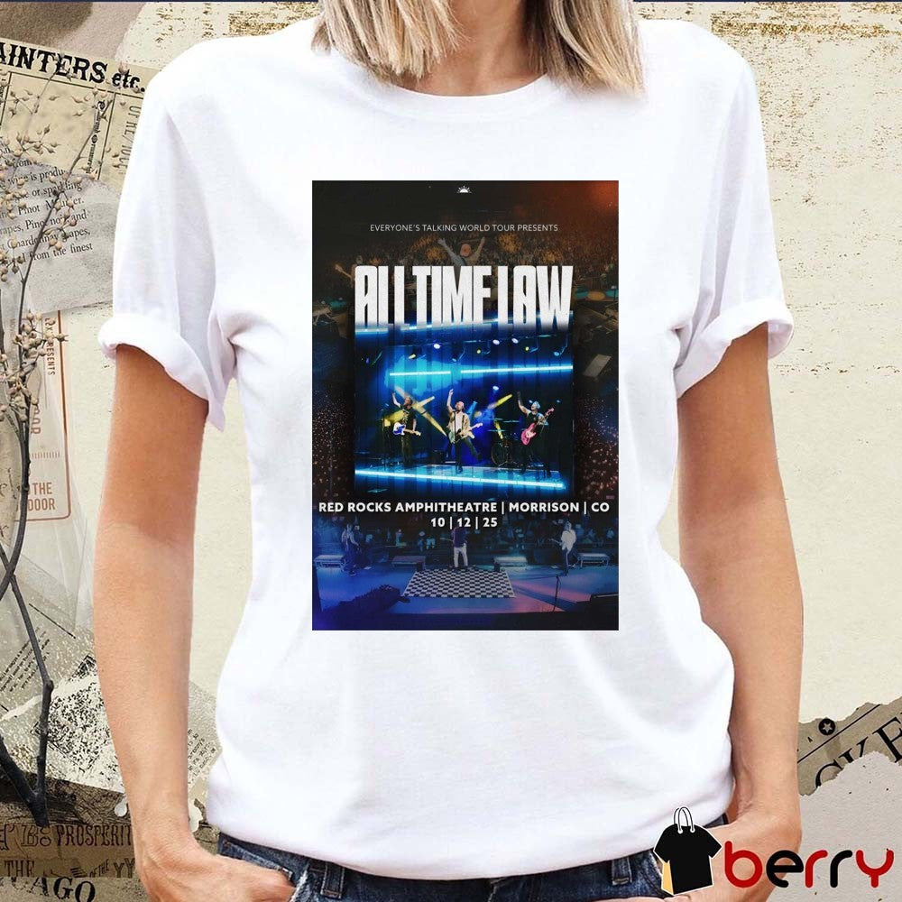 Poster All Time Low Red Rocks Amphitheatre Morrison CO On October 12 2025 t-shirt