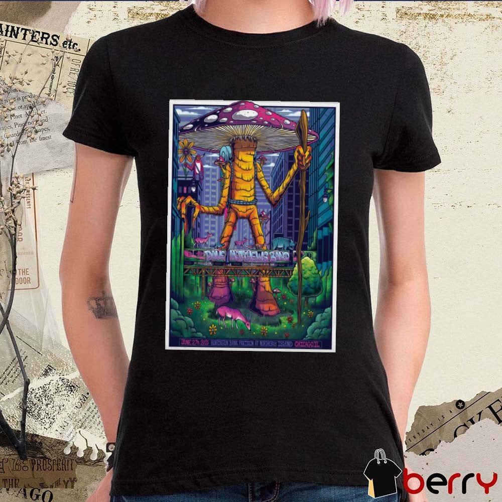 Poster Dave Matthews Band June 27 2025 Huntington Bank Pavilion At Northerly Island In Chicago IL t-shirt