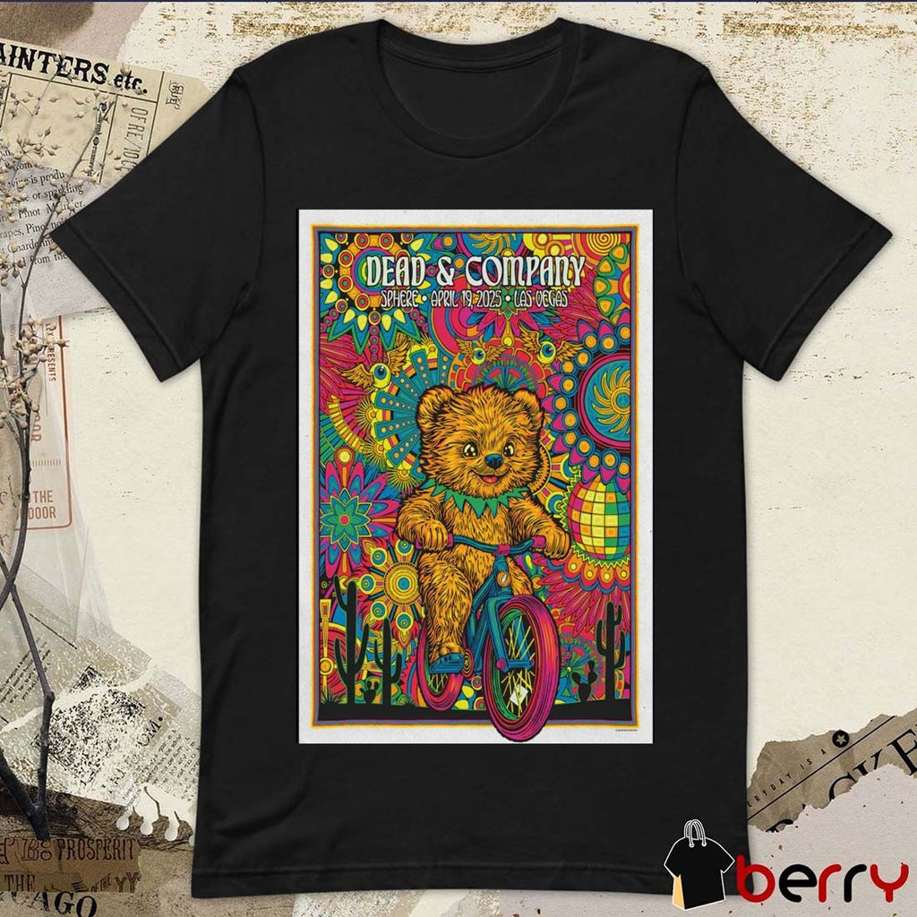 Poster Dead & Company April 19 2025 Sphere Las Vegas Nevada t-shirt