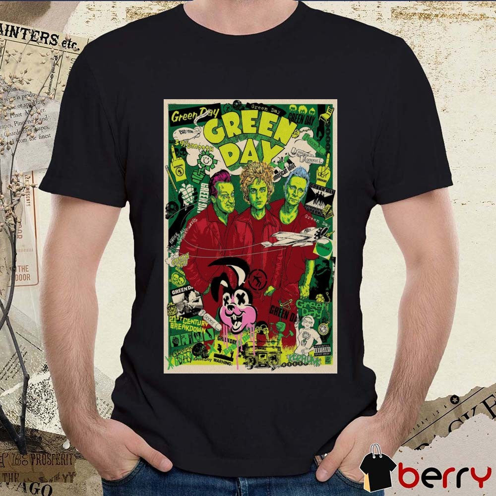 Poster Green Day American Idiot 21st Century Breakdown 2025 t-shirt